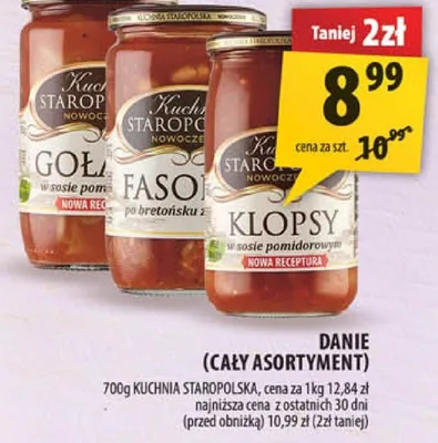 Danie Kuchnia Staropolska klopsy w sosie pomidorowym promocja w Arhelan