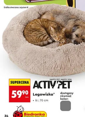 Legowisko Activ'Pet promocja w Biedronka