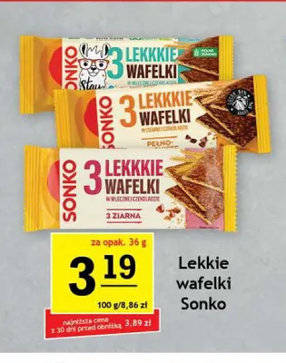 Lekkie wafelki Sonko promocja w Gram Market