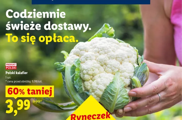 Kalafior polski promocja w Lidl