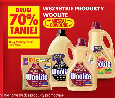 Płyn do prania Woolite Keratin Therapy Fruity Mega Offer promocja w Biedronka