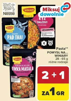 Pasta Pomysł na... Winiary promocja w Carrefour Market