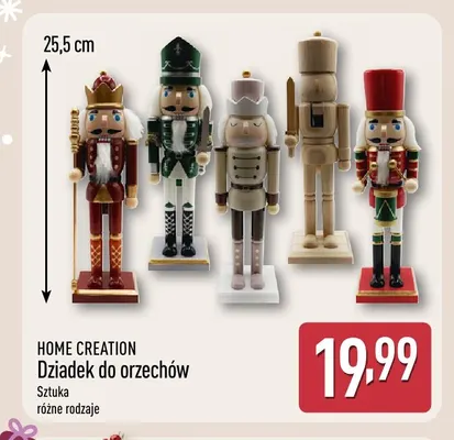 Dziadek do orzechów Home Creation promocja w Aldi