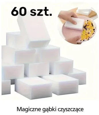 Magiczne gąbki czyszczące 60-pak promocja w Temu