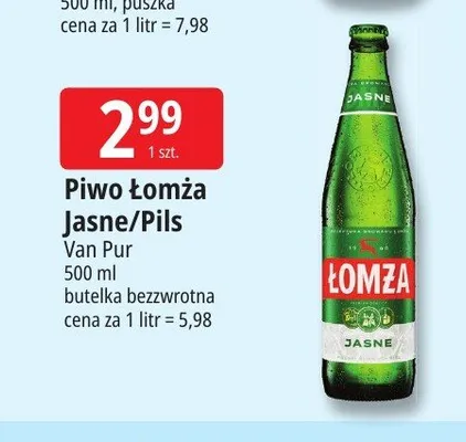 Piwo Łomża Pils promocja w Leclerc