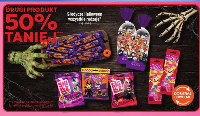 Słodycze Halloween promocja w POLOmarket