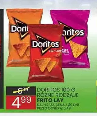 Chipsy kukurydziane Doritos Sweet Chili promocja w Wafelek