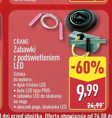Skakanka LED Crane promocja w Aldi