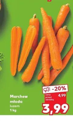 Marchew młoda luzem Kaufland promocja w Kaufland