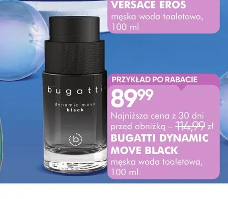 Woda toaletowa męska Bugatti Dynamic Move Black promocja w Super-Pharm