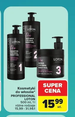 Maska do włosów Loton Professional promocja w Carrefour Market