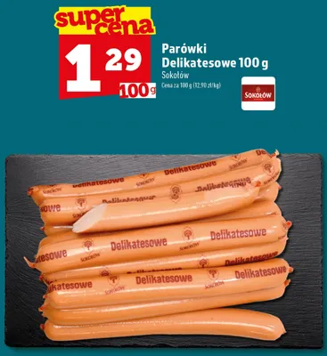 Parówki Delikatesowe Sokołów promocja w TOPAZ
