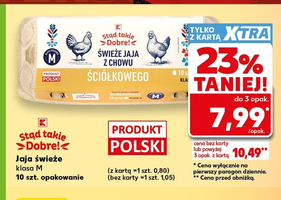 Jajka kurze świeże z chowu ściółkowego Stąd takie Dobre! promocja w Kaufland