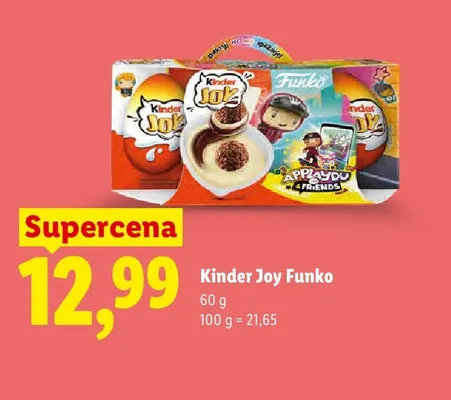 Jajko niespodzianka Kinder Joy Funko promocja w Lidl