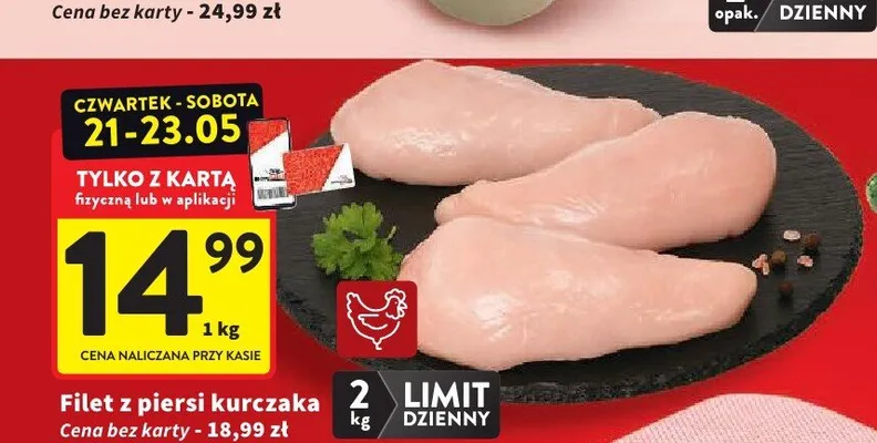 Filet z piersi kurczaka promocja w Intermarche