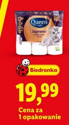 Papier toaletowy 4-warstwowy Queen Supreme promocja w Lidl