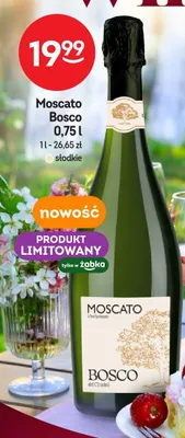 Wino Moscato Bosco słodkie promocja w Żabka