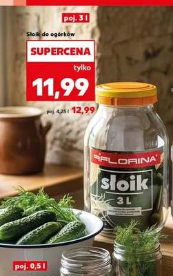 Słoik do ogórków Florina 3 l promocja w Kaufland