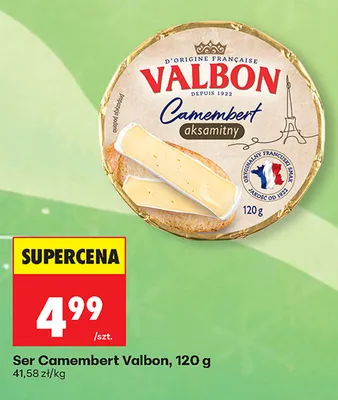 Ser Camembert Valbon promocja w Biedronka