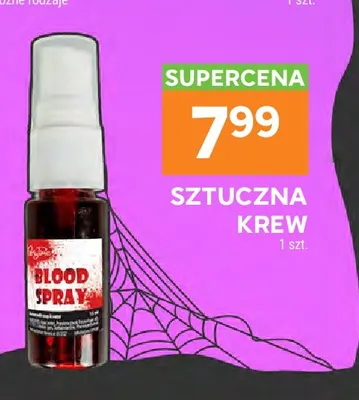 Sztuczna krew w sprayu Party Time Blood Spray promocja w Stokrotka