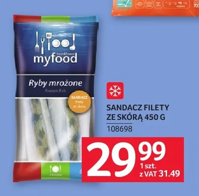 Sandacz filety ze skórą myfood promocja w Selgros