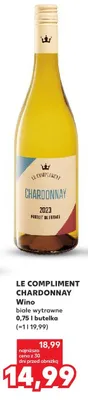 Wino Le Compliment Chardonnay białe wytrawne promocja w Kaufland