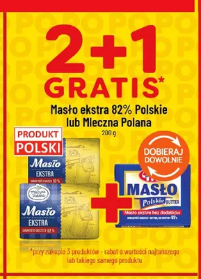Masło ekstra 82% Polskie Mlekovita promocja w POLOmarket