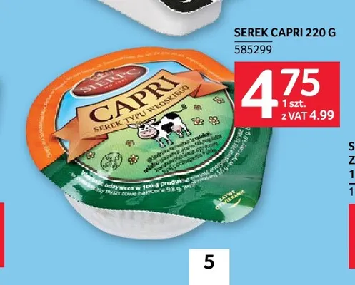 Serek Capri Sierpc promocja w Selgros