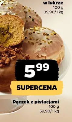 Pączek z pistacjami promocja w Netto