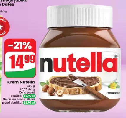 Krem do smarowania Nutella promocja w Dino