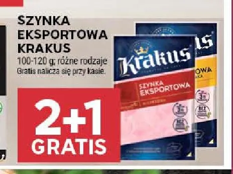Szynka eksportowa Krakus promocja w Stokrotka