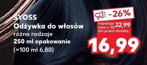 Odżywka do włosów Syoss promocja w Kaufland