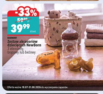 Zestaw akcesoriów dziecięcych NewBorn Kidnort promocja w Biedronka
