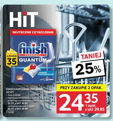 Kapsułki do zmywarki Finish Quantum Lemon promocja w Selgros