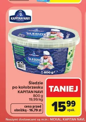 Śledzie po kołobrzesku Kapitan Navi promocja w Carrefour