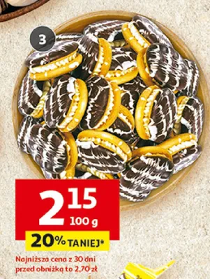 Ciastka kremówka dekorowana morelowa lub wiśniowa Dr Gerard promocja w Auchan