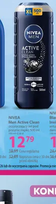 Oczyszczający żel pod prysznic męski Nivea Men Active Clean promocja w Hebe