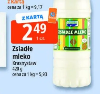 Zsiadłe mleko Krasnystaw promocja w Leclerc