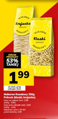 Makaron Rosołowy Krajanka Polmak promocja w Hitpol