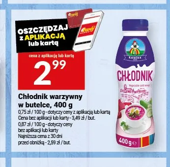 Chłodnik warzywny w butelce promocja w Twój Market