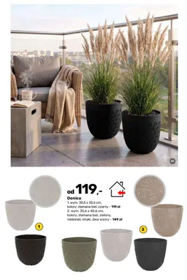 Donica z recyklingu 30,5x35,6 cm promocja w Bricomarche
