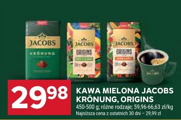 Kawa mielona Kronung, Origins promocja w Stokrotka