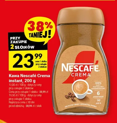 Kawa Nescafé Crema instant promocja w Twój Market