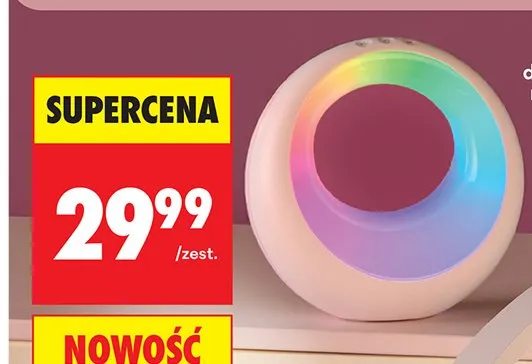 Lampka LED RGB okrągła promocja w Biedronka
