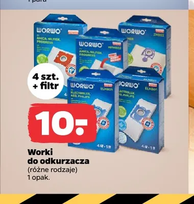 Worki do odkurzacza Worwo promocja w Netto