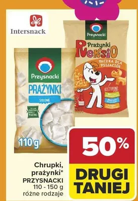 Chrupki, prażynki różne rodzaje promocja w Carrefour Market