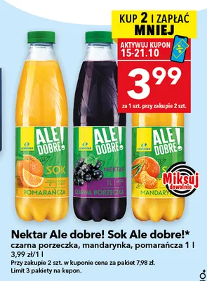 Nektar Ale Dobre! mandarynka promocja w LEWIATAN