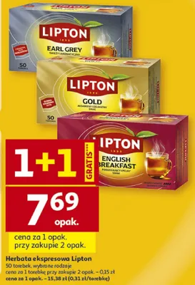 Herbata ekspresowa promocja w Auchan