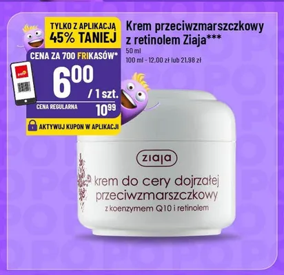 Krem przeciwzmarszczkowy z retinolem Ziaja promocja w POLOmarket