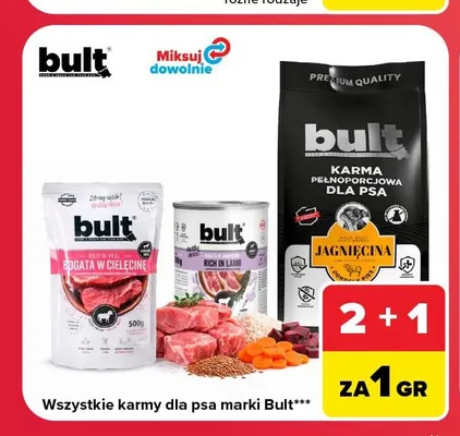 Karma dla psa Bult bogata w cielęcinę promocja w Carrefour